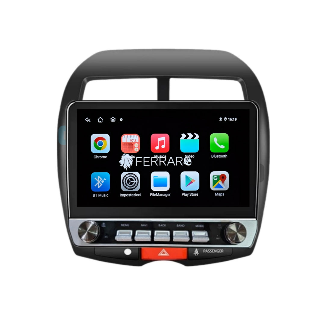 Autoradio per Mitsubishi, Peugeot 4008, Citroen C4 AirCross 10" (2010-2018) Android, Bluetooth, CarPlay, Android Auto, 4/64GB Ram