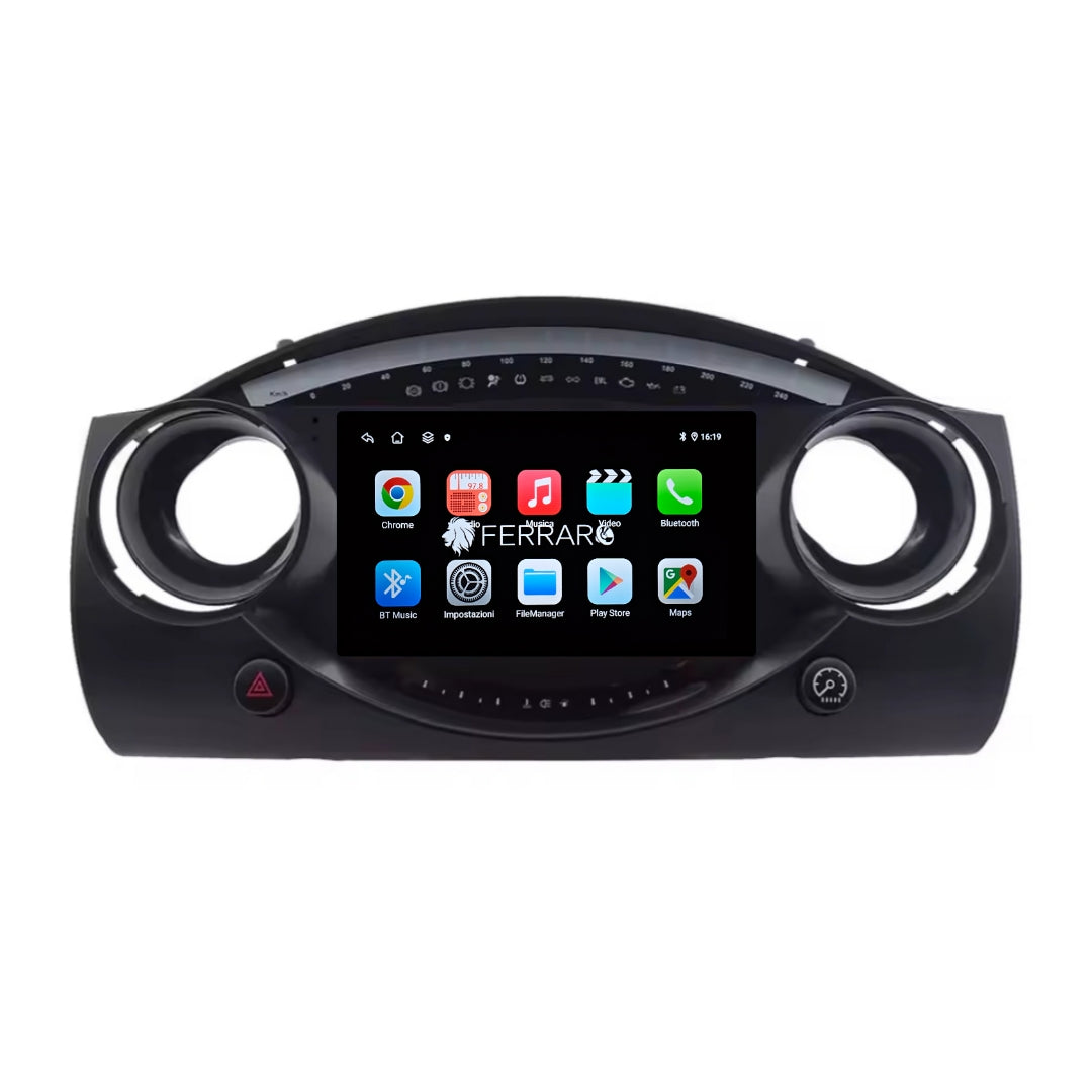 Car radio for Mini Cooper R50, R52, R53 9" (2000-2006) Android, Bluetooth, CarPlay, Android Auto, 2GB/4GB/6GB/8GB Ram