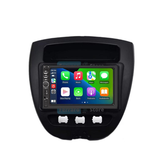 Car radio for Citroen C1, Toyota Aygo, Peugeot 107, 7" (2005-2014) Bluetooth, Radio, USB, CarPlay, Android Auto