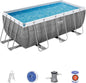 Pool 412x201x122 rect. rattan