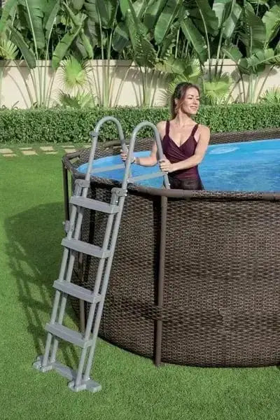 Piscina 427x250x100 ovale rattan