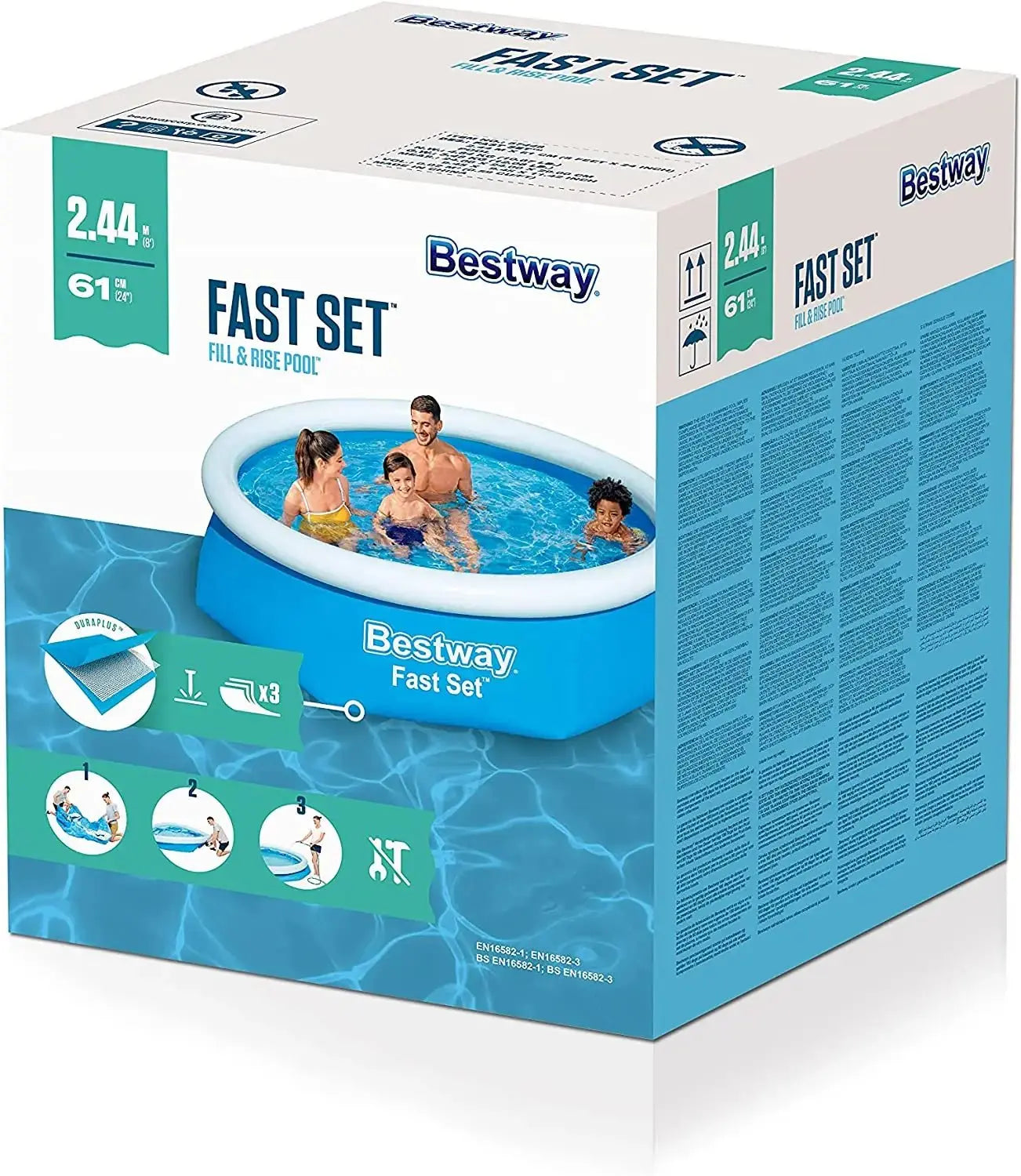 Selbststehender Pool 244x61h