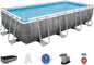 Rattan-style rectangular swimming pool 549x274x122