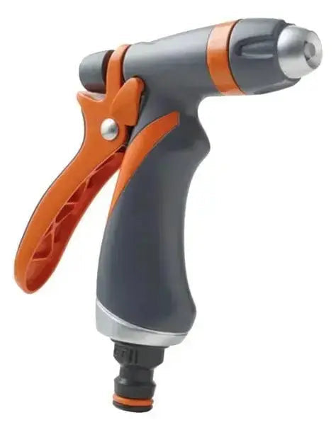 Pistola per l'irrigazione in metallo con impugnatura in gomma