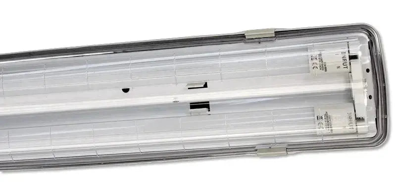 Plafoniera stagna per tubi 2x18w