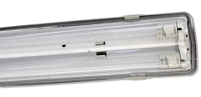 Plafoniera stagna per tubi 2x18w