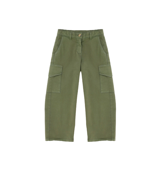 Please Pantaloni straight con tasche lateral PHR5132G61 verde