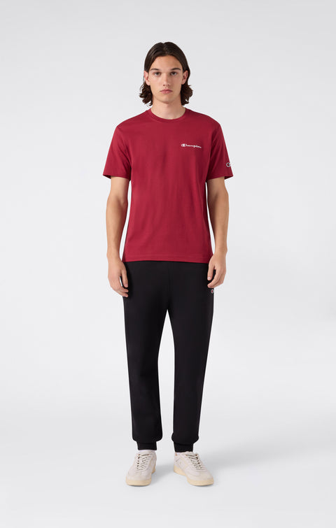 Champion Pantalone Jogger Slim Fit Felpato 220299-KK001 Nero Uomo - Pantalone Sportivo