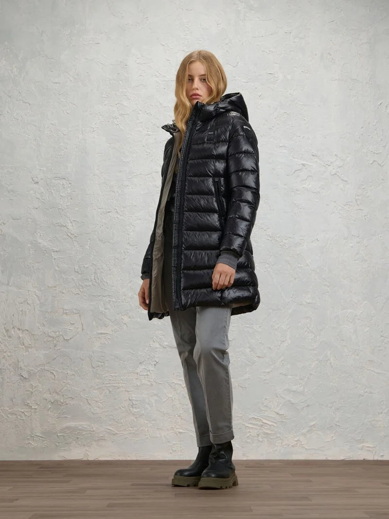 Blauer Adelaide 26WBLDK02073-006648 999 Donna Nero - Piumino lungo