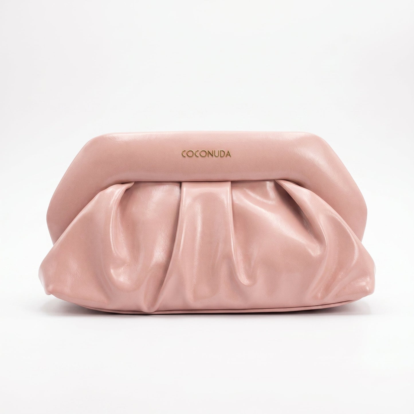Coconuda Pochette Drappeggiata con Chiusura a Clip
