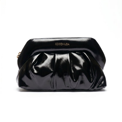 Coconuda Pochette Drappeggiata con Chiusura a Clip