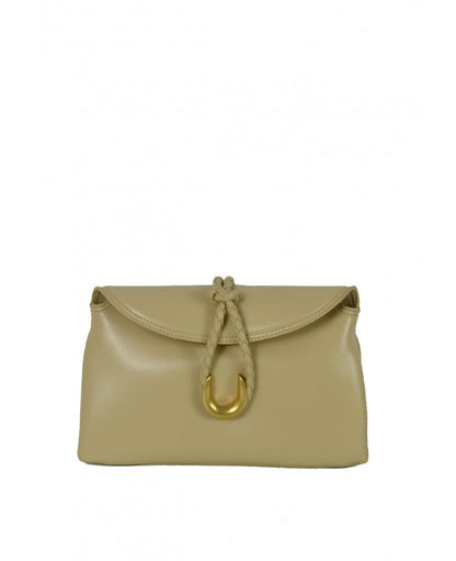 Elegant Leather Pochette — Removable Shoulder Strap