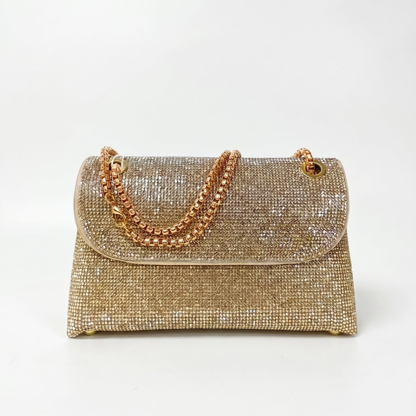 Stile Donna Bags - Pochette con Strass Decorativi
