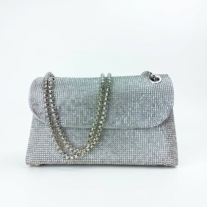 Stile Donna Bags - Pochette con Strass Decorativi