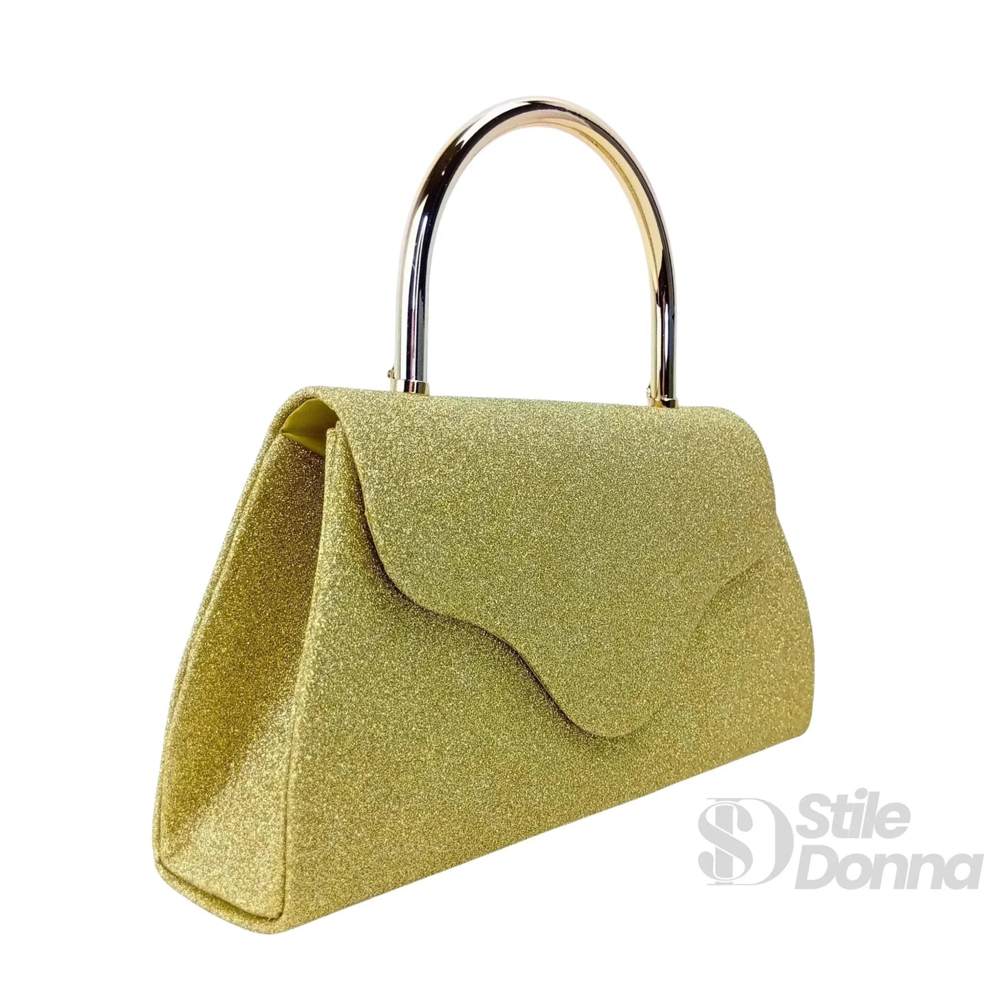 Stile Donna Bags - Pochette da Sera Glitter Oro