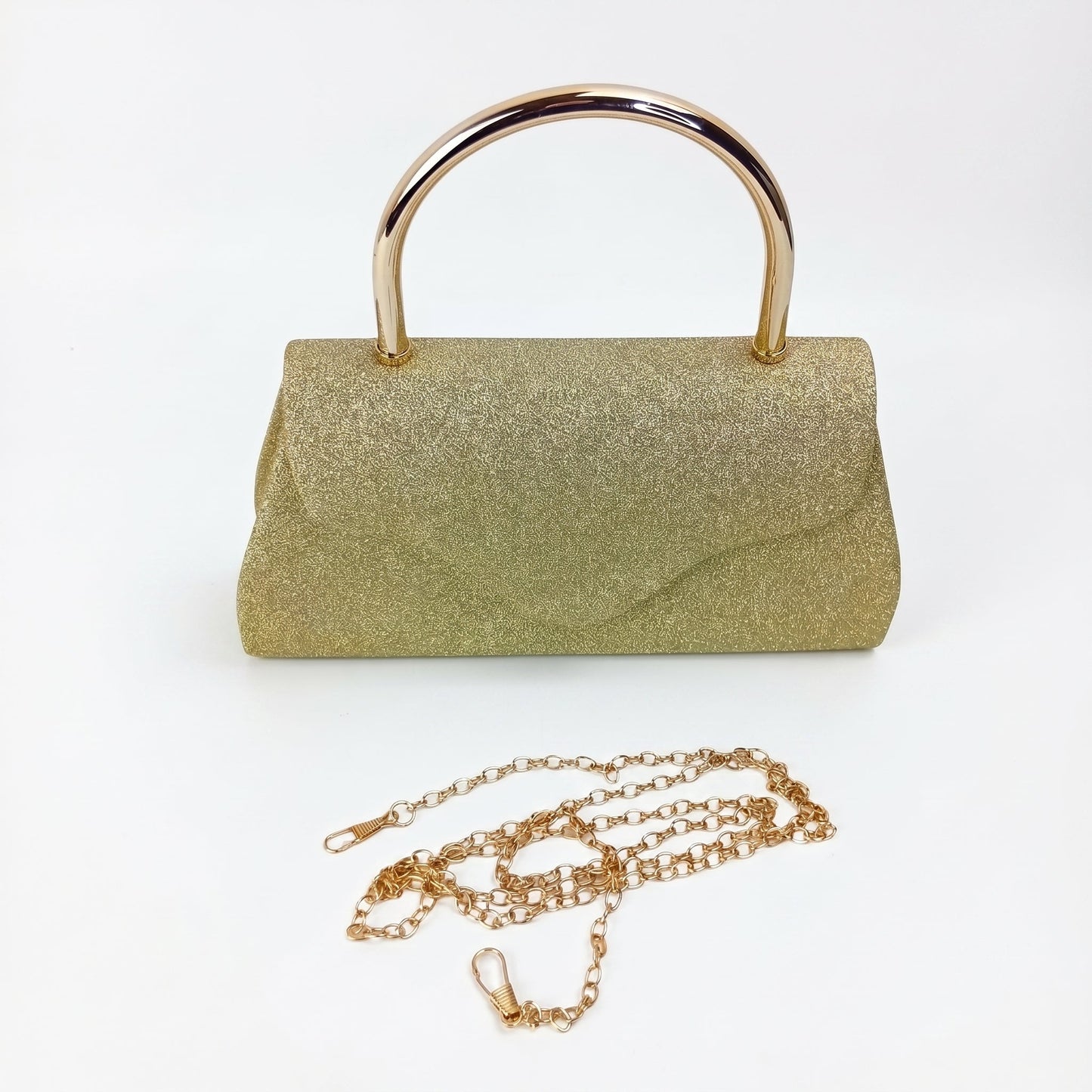 Stile Donna Bags - Pochette da Sera Glitter Oro