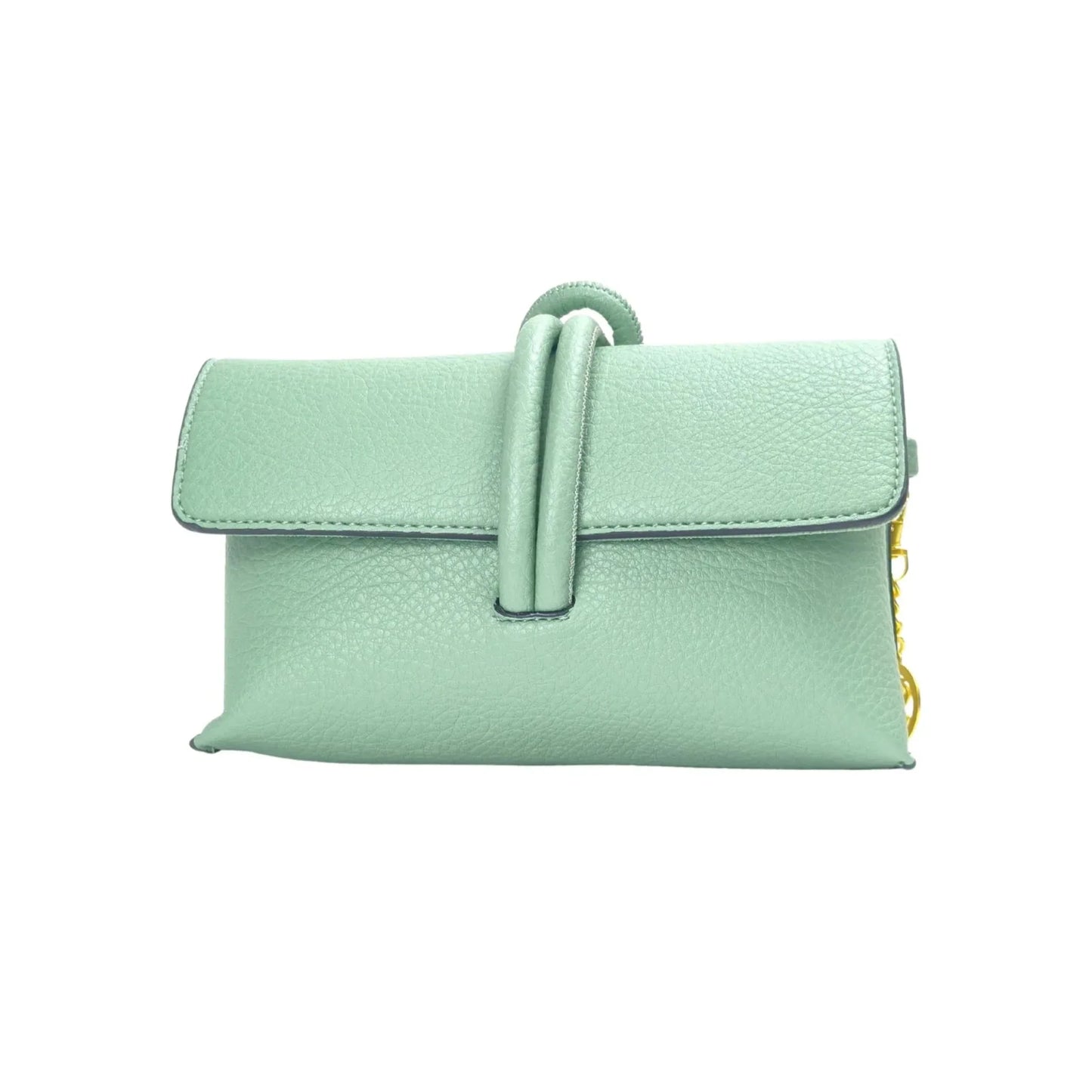 Stile Donna Bags - Pochette Verde Menta con Zip