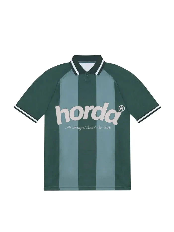 Polo Horda Calcio Style Mesh Riciclato Forest Green
