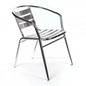 Stackable Bar Armchair 1,2: Aluminum, Ø 25x1,2 mm, cm 56x55x74
