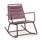 Steel rocking armchair with matte finish Various Colors