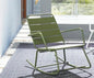 Steel rocking armchair with matte finish Various Colors
