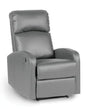 Reclining relaxation armchair Rome hippo grey