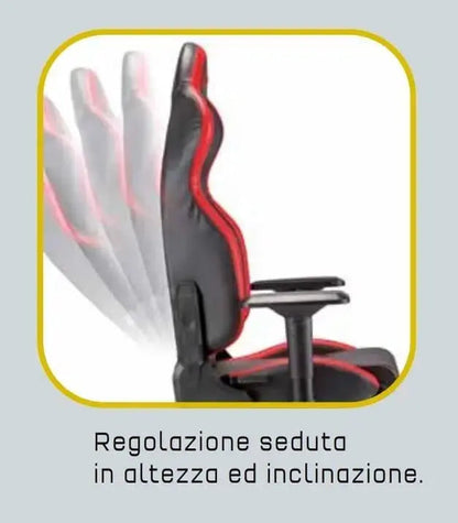 Poltrona ufficio Sparco Icon nera