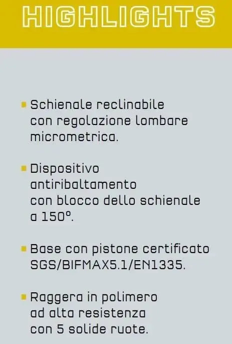 Poltrona ufficio Sparco Icon nera