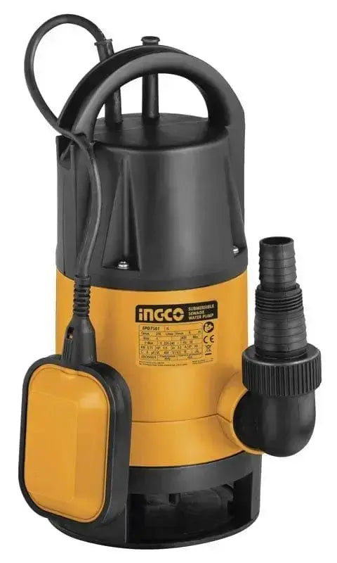 Pompa ad immersione acque sporche 750 e 1000w ingco