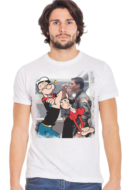 Popeye & Olivia – T-shirt Uomo Urban Slub 100% Cotone
