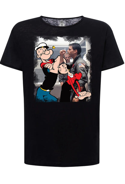 T-shirt Uomo Popeye & Olivia | Street Style Cotone Bio