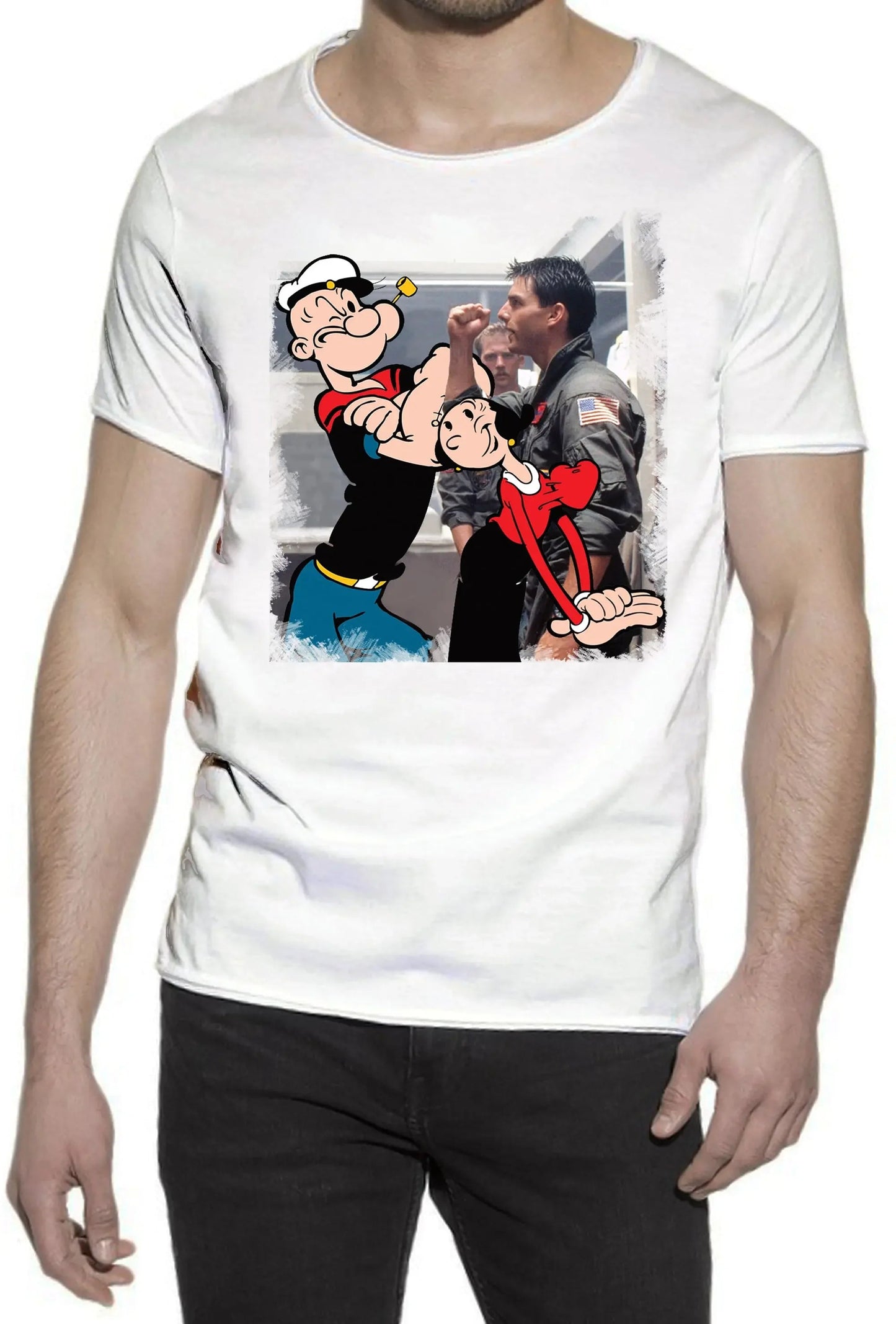 T-shirt Uomo Popeye & Olivia | Street Style Cotone Bio