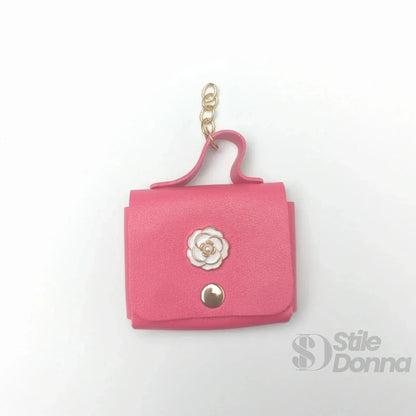 Stile Donna Bags - Portachiavi Portamonete Floreale