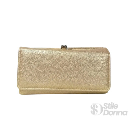 Stile Donna Bags - Faux Leather Wallet with Compartments