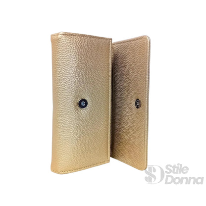Stile Donna Bags - Faux Leather Wallet with Compartments