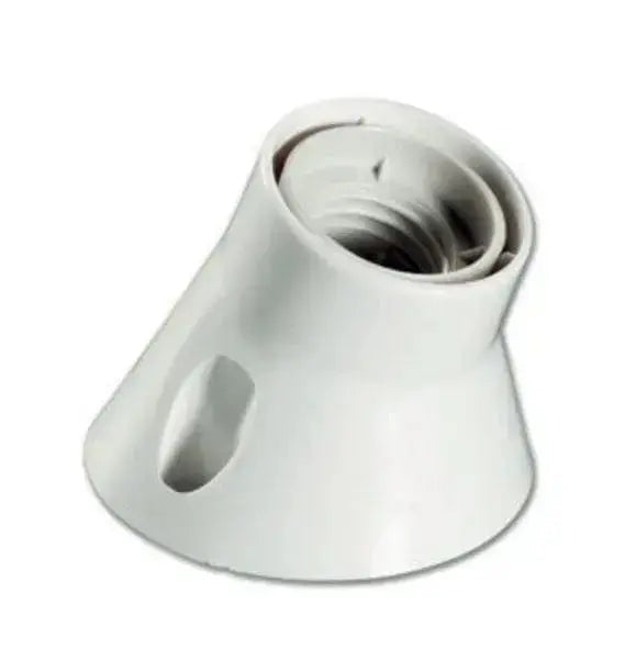Portalamp. e27 base curva bianco