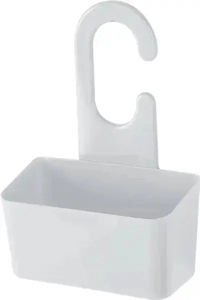 Seifenhalter und Duschutensilien aus weißem PVC