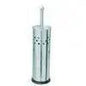 Polished chrome steel toilet brush holder