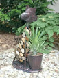Cat planter with stones 49 cm