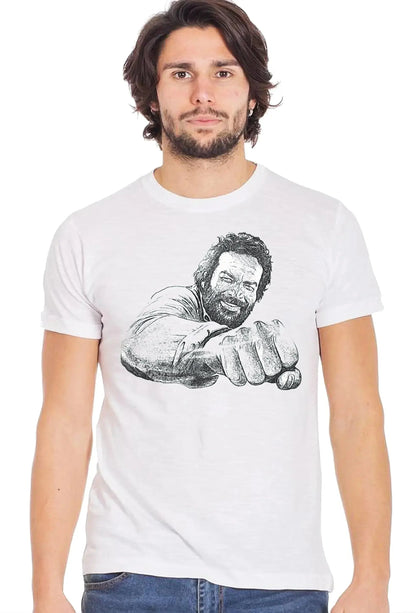 T-shirt Uomo 'David' Stampa Artistica – Cotone Fiammato