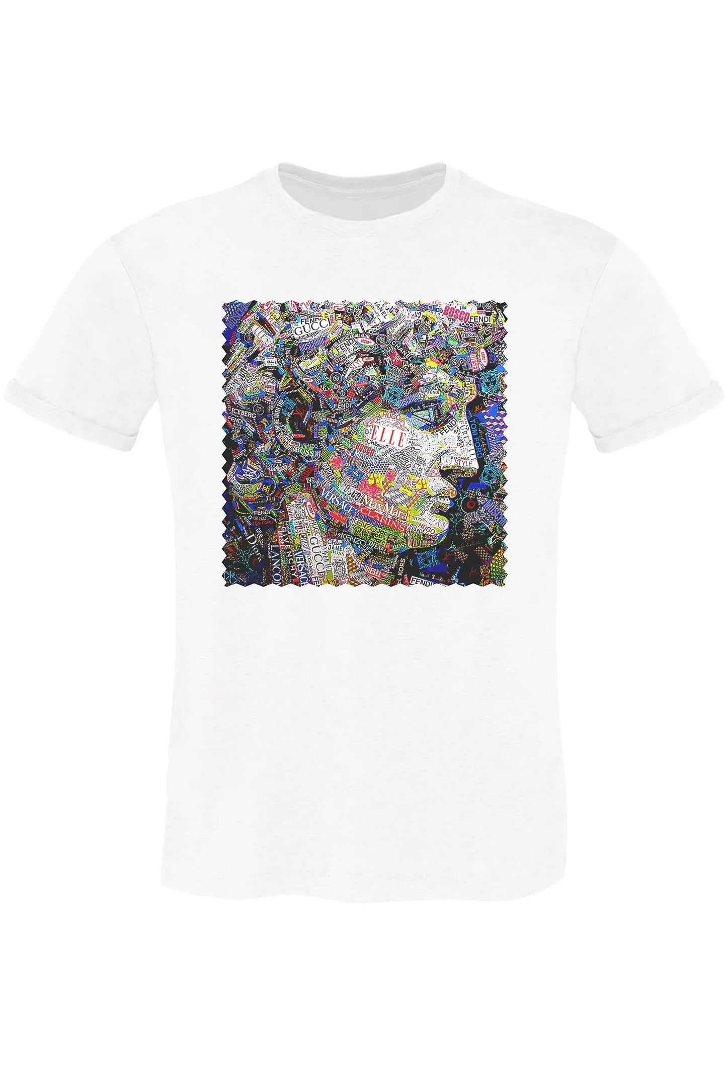 T-shirt Uomo 'David' Stampa Artistica – Cotone Fiammato