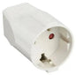 White Schuko flying socket