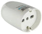 White bypass Schuko trailing socket