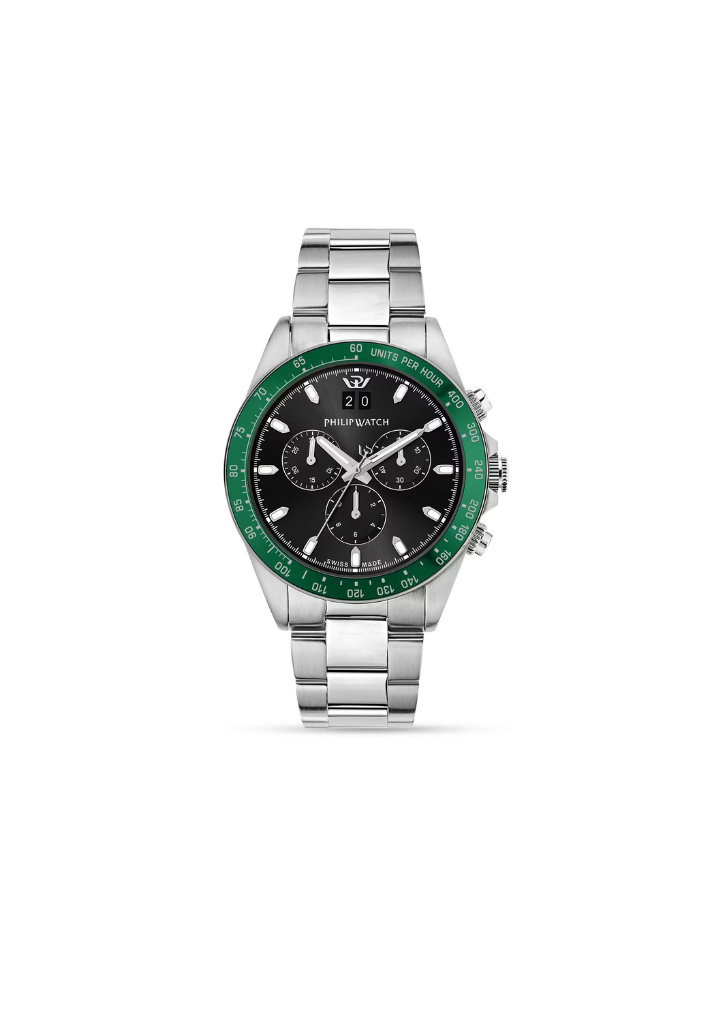 Philip Watch Caribe Sport Chronograph Quarz R82736 grün