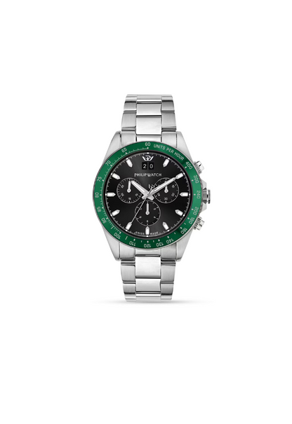 Philip Watch Caribe Sport Chronograph Quarz R82736 grün