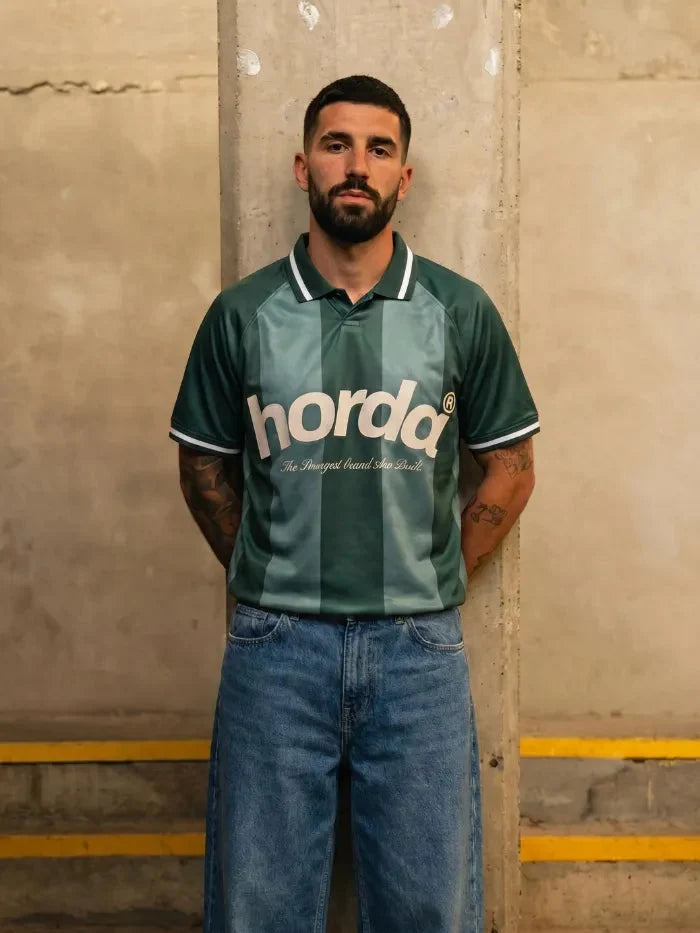Polo Horda Calcio Style Mesh Riciclato Forest Green