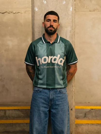Polo Horda Calcio Style Mesh Riciclato Forest Green
