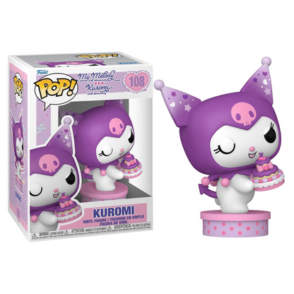 Funko Pop! Animation – Hello Kitty (108) Kuromi mit Kuchen Vinylfigur 9 cm