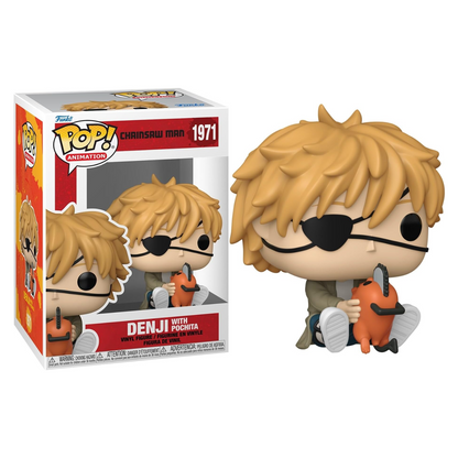 Funko Pop! Animation - Chainsaw Man (1971) Denji With Pochita Vinyl Figur 9cm