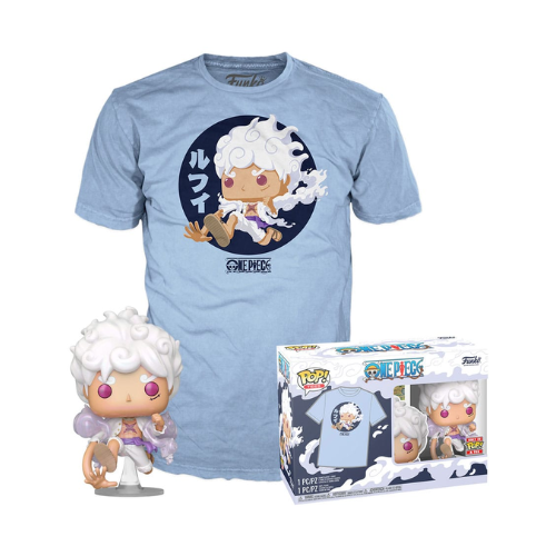 Funko Pop & Tee - One Piece Luffy Gear Five - Figure + T-Shirt Fifth Gear OP (L)